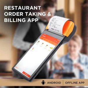 restaurant billing has shown on portable billing device