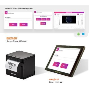 Queue Management System + Bixolon Printer + Easypos Tablet