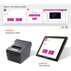 Queue Management Application+ Easypos Receipt Printer + Easypos Tablet