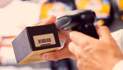 scanning a barcode