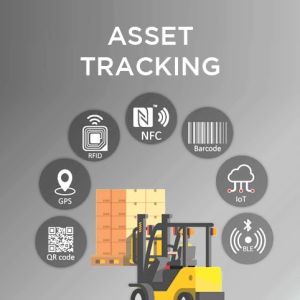 Asset tracking shown with its components