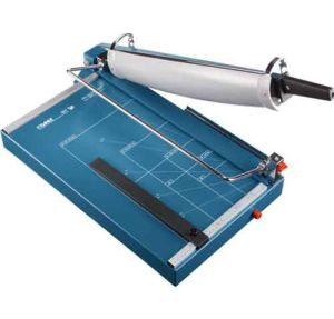Top view of Dahle 567 Premium Guillotine Trimmer with Rotary Guard (Paper Cutter)