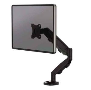 Fellowes Eppa Single Monitor Arm (Black) Front View