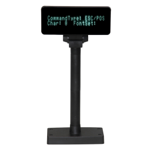 EasyPos 2 lines Fluorescent display Pole front view