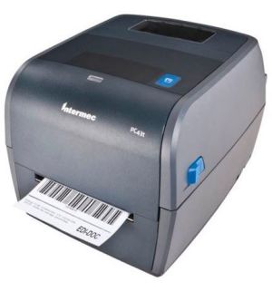 Honeywell PC43T - Label Printer, Icon Display, 203dpi, EU Power Cord - PC43TB00000202 - Front View