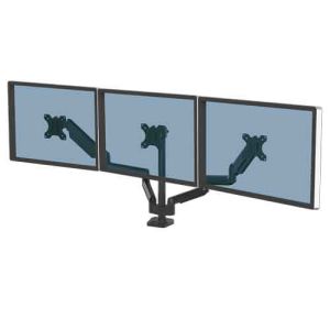 Fellowes Platinum Series Triple Monitor Arm Front View
