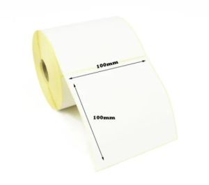 Barcode Label Tehrmal Transfer 100mm x 100mm (500 Stickers,  1- inch core)