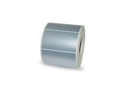 Barcode Label Plastic Silver 50mm x 25mm 5000 Stickers (3-inch Core)