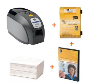 Zebra ZXP Series 3 Dual Side ID Card Printer Bundle Offer (Card Printer + Card Printer Ribbon + PVC Plain Card + ID Card Software)