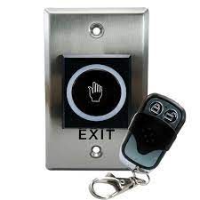 ZKTECO Exit Button K2S Non Touch Exit Sensor With Remote Key Exit Button K2S