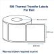 Buy Barcode Labels 100mm x 100mm Thermal Transfer 500 Stickers, 40mm Core | Posmea