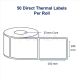 Barcode Labels 100mm x 150mm Direct Thermal 50 Labels, Core 25mm