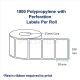Barcode Labels 100mm x 50mm Polypropylene with Perforation (1000 Stickers, 25mm Core)