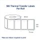 Buy Barcode Labels 100mm x 75mm Thermal Transfer 500 Stickers, 40mm Core | Posmea