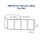 Barcode Labels 32mm x 19mm Direct Thermal 2000 Stickers, 25mm Core