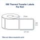 Barcode Labels Thermal Transfer 100mm x 127mm 500 Stickers Roll 25mm Core