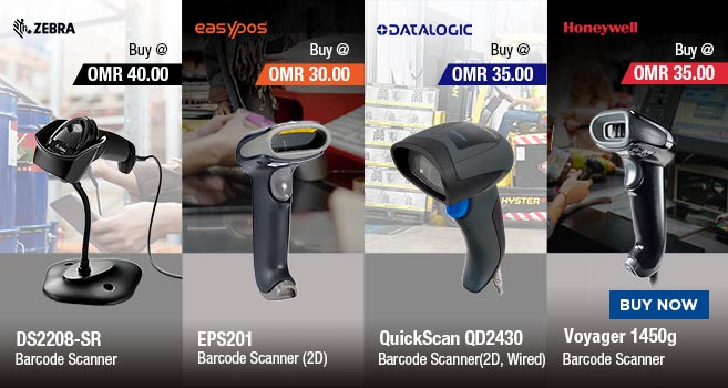 Buy Barcode Scanner, Printers, RFID, POS Machines in Oman